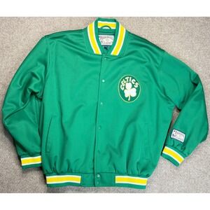 Hardwood Classics Vintage NBA Boston Celtics 1946 Mesh Pattern‎ Jacket Size XL